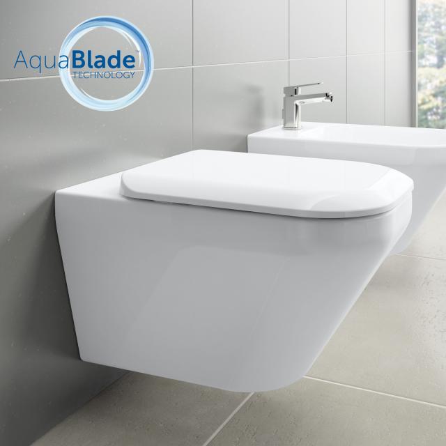 Ideal Standard Tonic II wall-mounted washdown toilet, AquaBlade white, with Ideal Plus