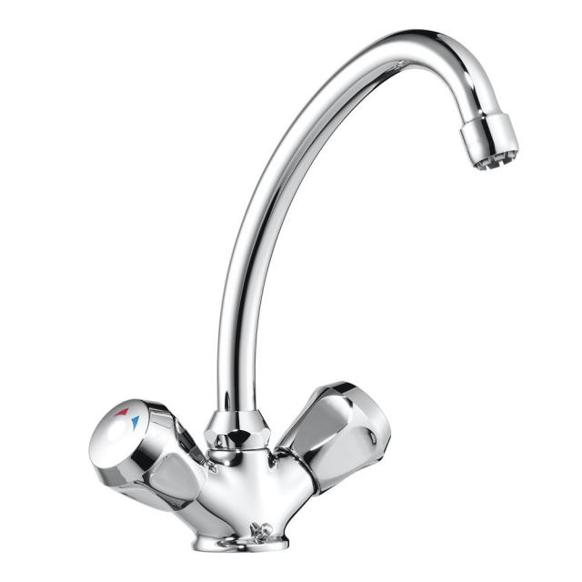 Ideal Standard two-handle kitchen mixer tap, for low pressure
