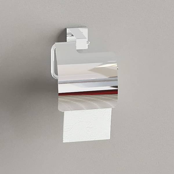 Ideal Standard E2199AA IOM Cube Toilet Paper Holder – Reserve-Papierrollenhalter Matt Schwarz