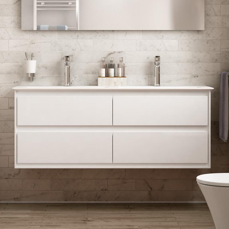 Ideal Standard Connect Air Meuble sous-lavabo pour lavabo double avec 4 tiroirs, E0824B2