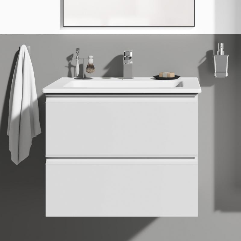Ideal Standard Connect E Lavabo avec meuble sous-lavabo, 2 tiroirs, K8698WG