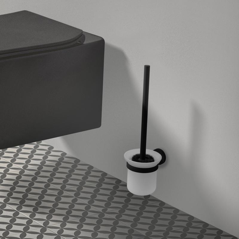 Ideal Standard IOM Ensemble brosse WC en verre, A9119XG