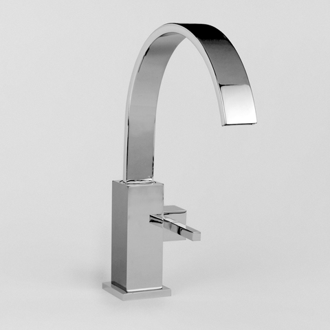 Jörger Empire Royale single lever basin fitting XXL with pop-up waste set, matt platinum