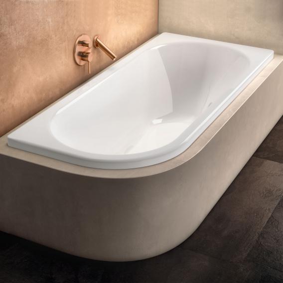 Kaldewei Centro Duo 1 corner bath, built-in white, with easy-clean finish