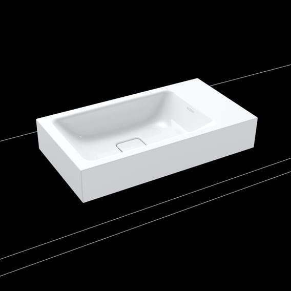 KALDEWEI CONO countertop hand washbasin white, without tap hole ...