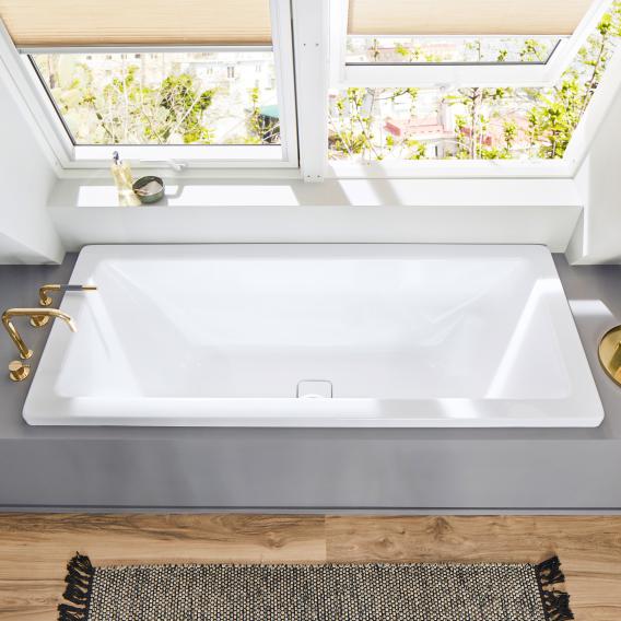 Kaldewei Conoduo rectangular bath, built-in white, with easy-clean finish
