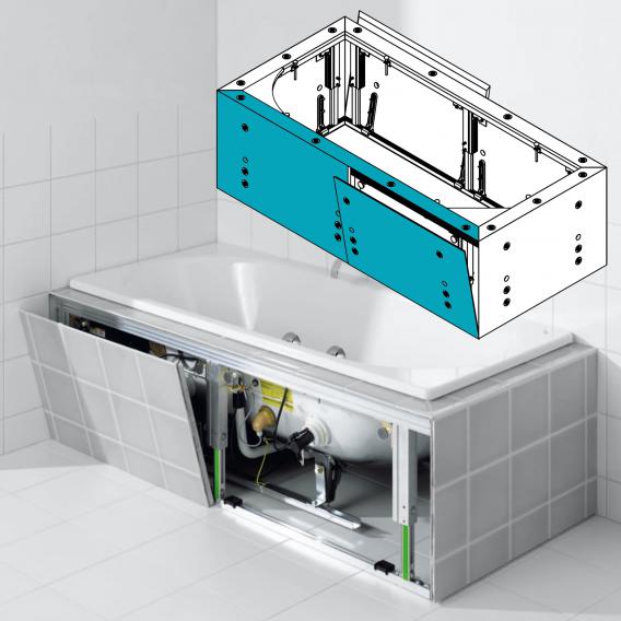 Kaldewei Multiverso panelling system for rectangular whirl baths, long side 1500 mm