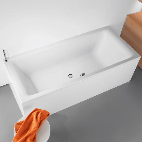 Kaldewei Puro Duo rectangular bath, built-in white, with easy-clean finish