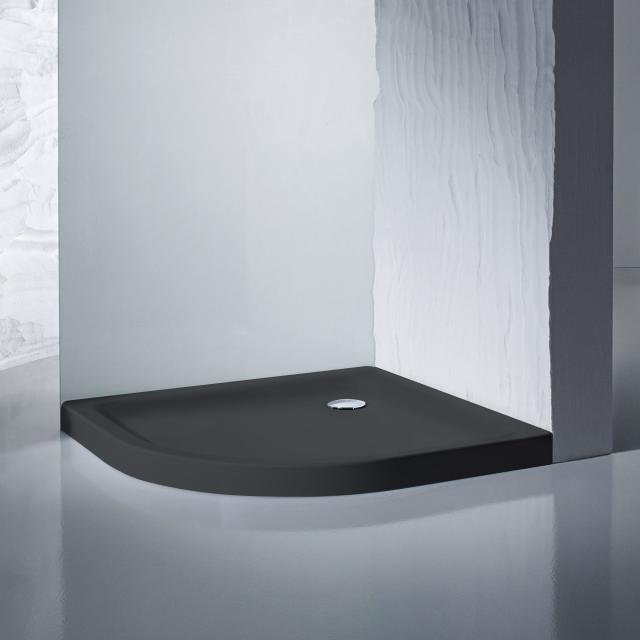 Kaldewei Arrondo quadrant shower tray matt black