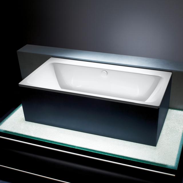 Kaldewei Asymmetric Duo rectangular bath, built-in white, with easy-clean finish