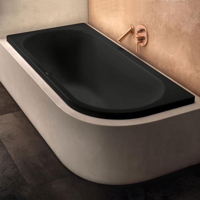 Kaldewei Centro Duo 1 corner bath, built-in matt black