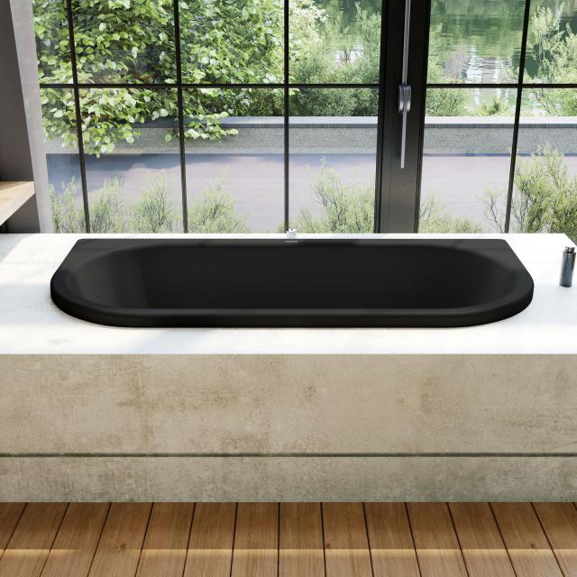 Kaldewei Centro Duo 2 back-to-wall bath, built-in cool grey 90