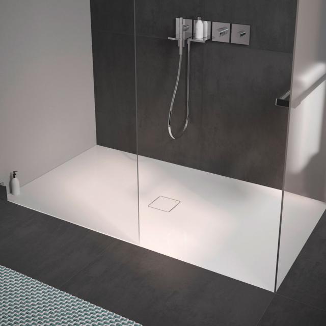Kaldewei Conoflat square/rectangular shower tray matt white, with Secure Plus