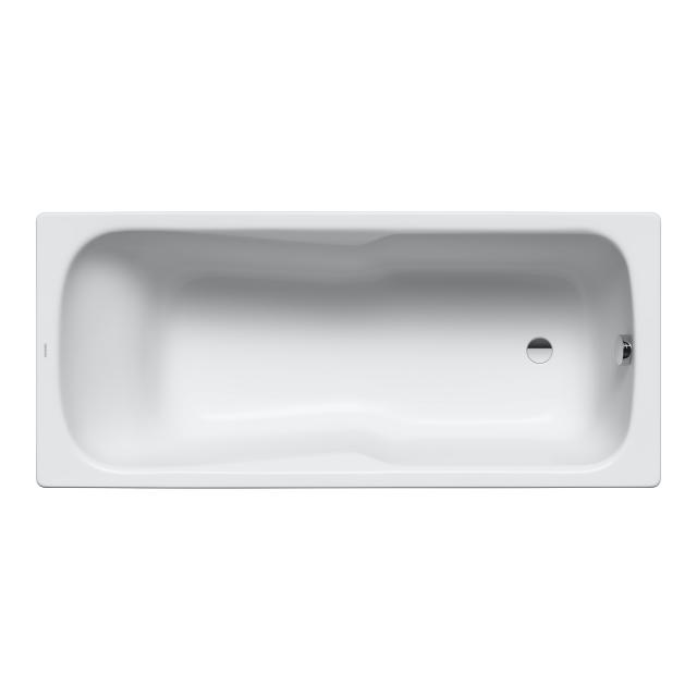 Kaldewei Dyna Set & Dyna Set Star rectangular bath with shower zone, built-in white, with easy-clean finish