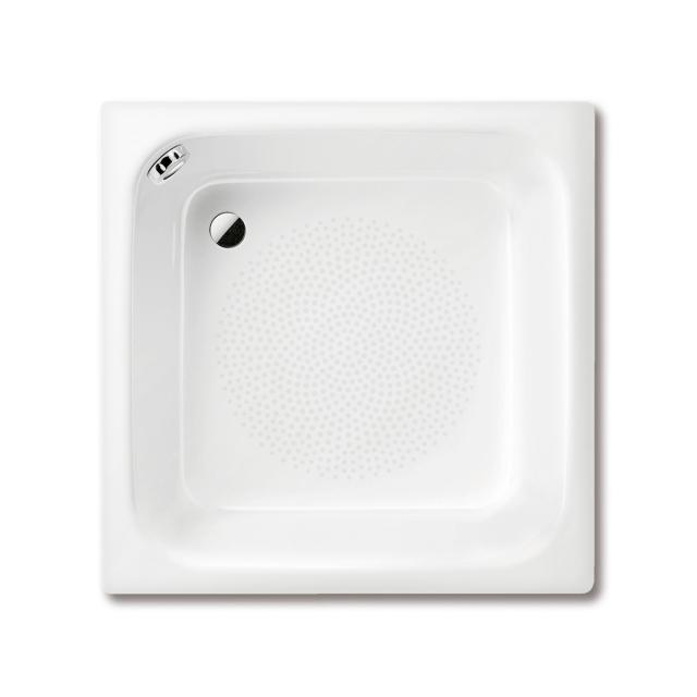Kaldewei Sanidusch square/rectangular shower tray with overflow white, with easy-clean finish, with Antislip