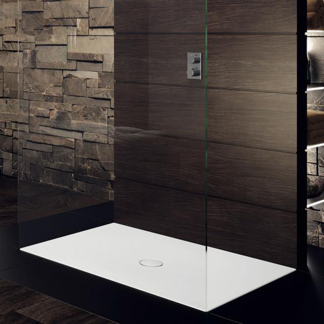 Kaldewei Scona square/rectangular shower tray matt white, with Secure Plus