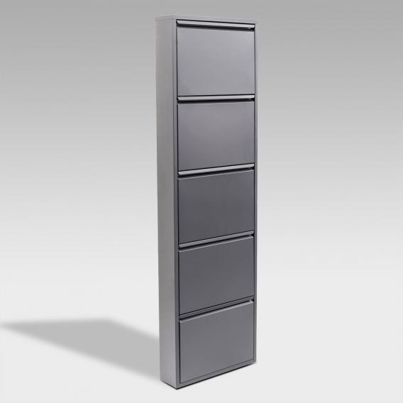 Kare Design Caruso Shoe Cabinet With 5, Black Metal Filing Cabinet Ikea