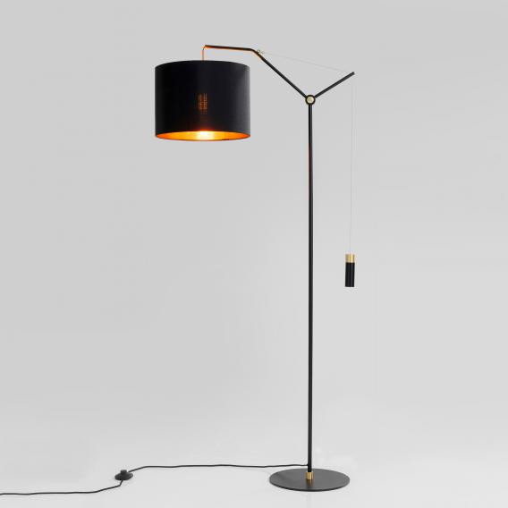 Kare Design Salotto Floor Lamp 52463, Black And Gold Floor Lamp
