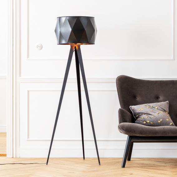 Kare Design Triangle Tripod Floor Lamp, Tripod Floor Lamp Living Room Ideas
