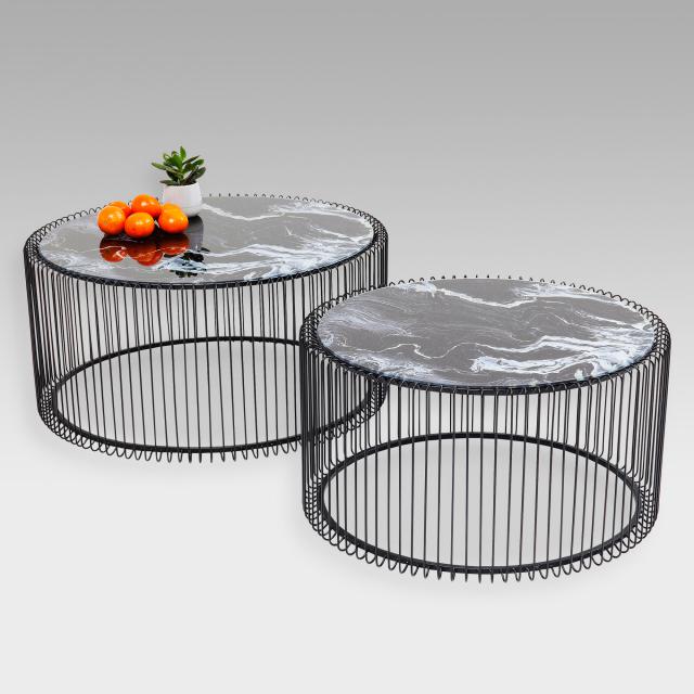 KARE Design Wire set of 2 coffee tables
