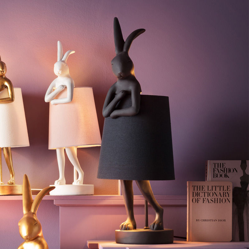 kare design animal rabbit lampe de table, 43473,