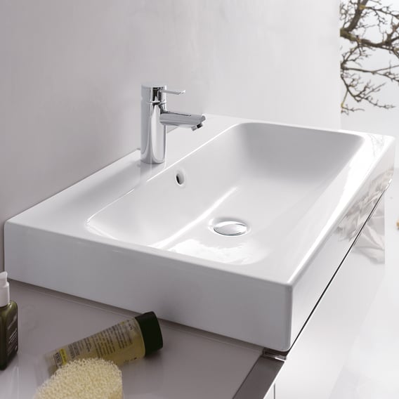 doorgaan met Weekendtas Gebruikelijk Geberit iCon countertop washbasin white, with KeraTect - 124560600 | REUTER