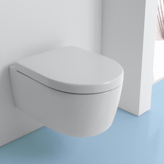 Geberit iCon wall-mounted washdown toilet rimless, white, with KeraTect