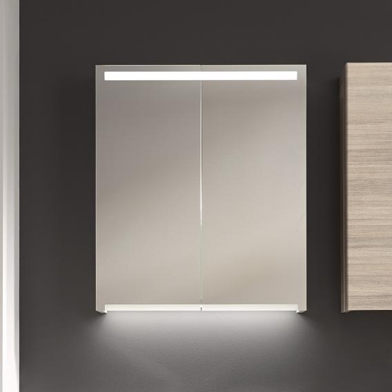 Geberit Option mirror cabinet with lighting and 2 doors