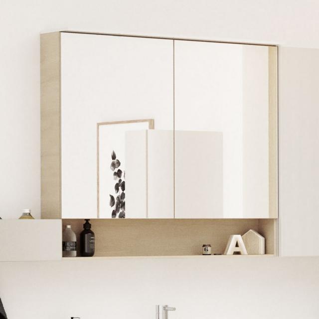 Geberit Acanto mirror cabinet with lighting and 2 doors