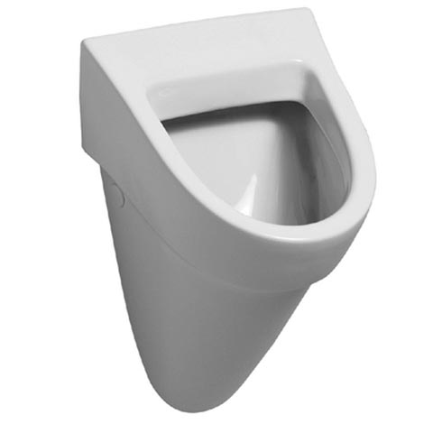 Geberit Flow urinal, rear supply white