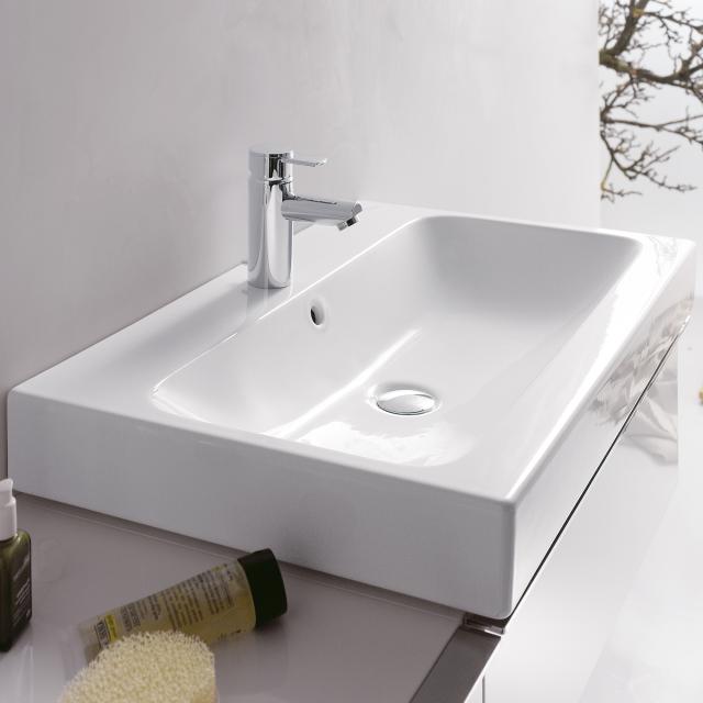 Geberit iCon countertop washbasin white, with KeraTect