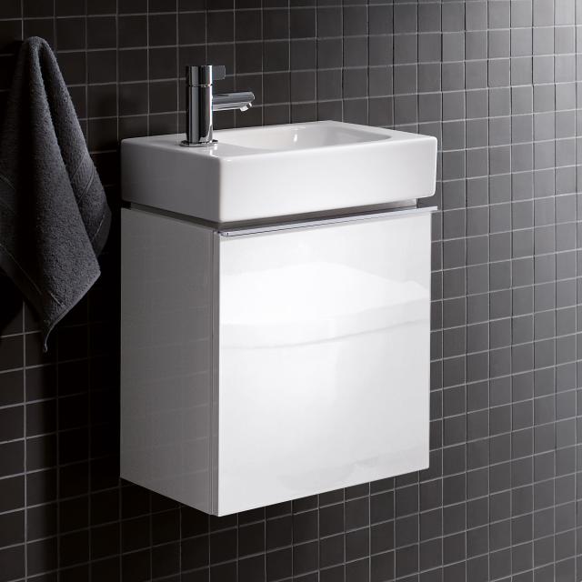 Geberit iCon vanity unit for hand washbasin with 1 door alpine high gloss