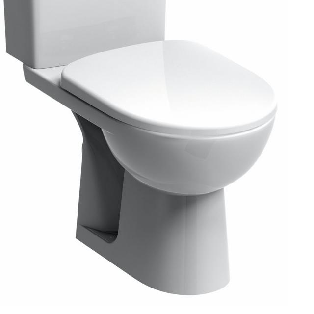 Geberit Renova floorstanding close-coupled washdown toilet white, with KeraTect, horizontal outlet