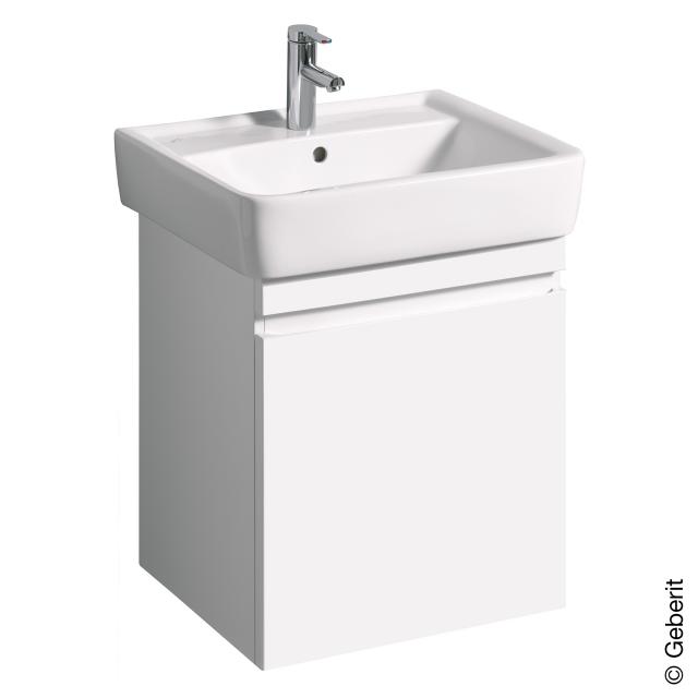 Geberit Renova Plan vanity unit with 1 pull-out compartment front white high gloss / corpus white high gloss