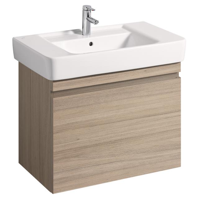 Geberit Renova Plan vanity unit with 1 pull-out compartment brushed elm