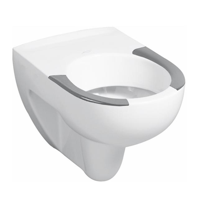 Geberit Renova wall-mounted washdown toilet with seat pads white