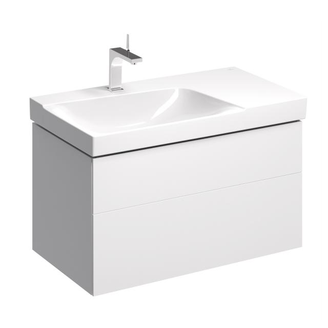 Geberit Xeno² Meuble sous-lavabo avec 2 tiroirs Façade blanc ultra brillant/corps du meuble blanc ultra brillant