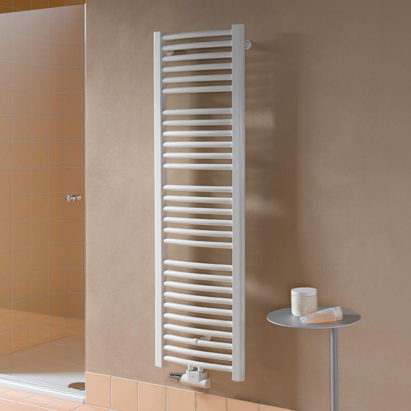 Kermi Basic-50 R Radiateur de salle de bains pour fonctionnement mixte ou à eau chaude avec tubes co