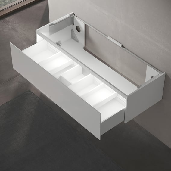 Keuco Edition 11 vanity unit for dropin washbasin with 1 pullout