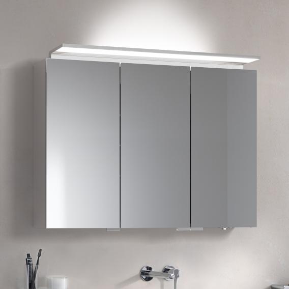 Keuco Royal L1 mirror cabinet with lighting and 3 doors without drawer