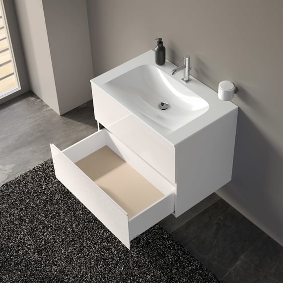 Lomadox Set Di Mobili Da Bagno Accessori Completo Con Lavabo 81 Cm E Specchio Led Mobiletto Rovere Wotan Nb Decorazione 180x200x46 Cm