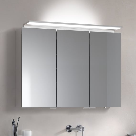 Keuco Royal L1 Armadio A Specchio 13602 | 65 Cm, 2 Ante, 2 Cassetti | Luce LED Dimmerabile 3000K