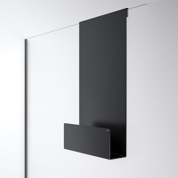 Keuco Accessoires de salle de bains - Tablette de douche, longueur 320 mm,  noir mat 24951370000