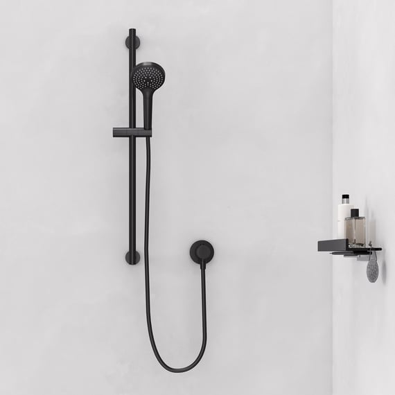 VANCOCO Doccetta Con 3 Getti E Regolatore Di Flusso – Ideale Per Bagni Piccoli, Bianco - 3