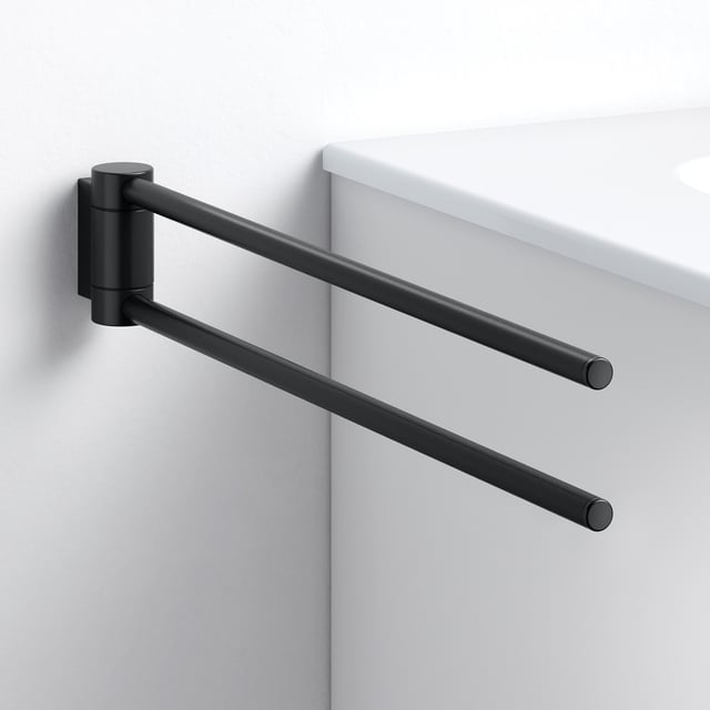 Portasalviette Con Snodo E Due Bracci Orientabili In Acciaio Cromato Linea Plaza 1