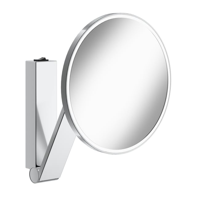 Miroir De Maquillage Avec éclairage LED Et Grossissement 30x - 3 Couleurs De Lumière, Intensité Réglable - Batterie 2000 MAh, Support Téléphone - Blanc - 8