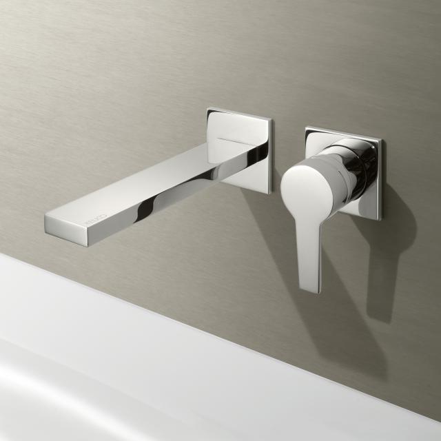 Keuco Edition 11 wall-mounted, single lever basin mixer projection: 197 mm, chrome