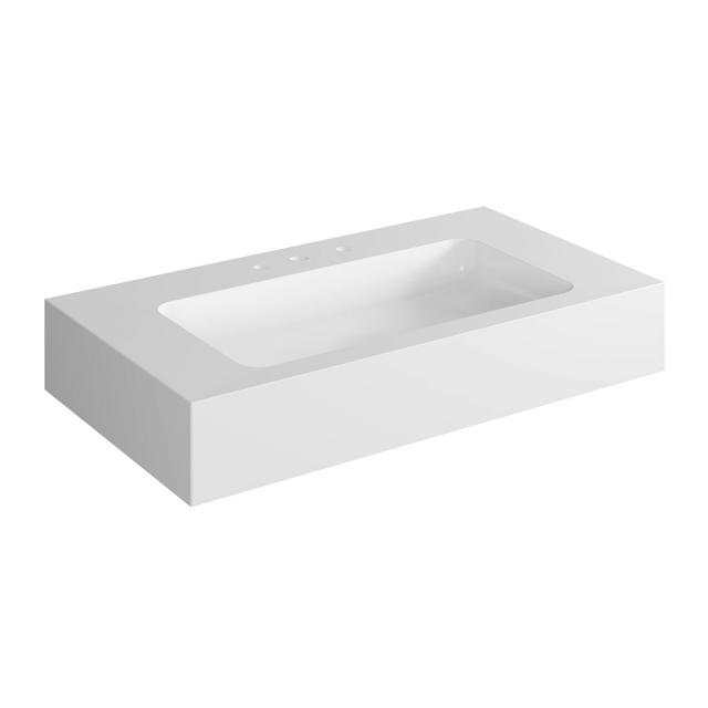 Keuco Edition 300 washbasin for three hole fitting, centre distance 200 mm
