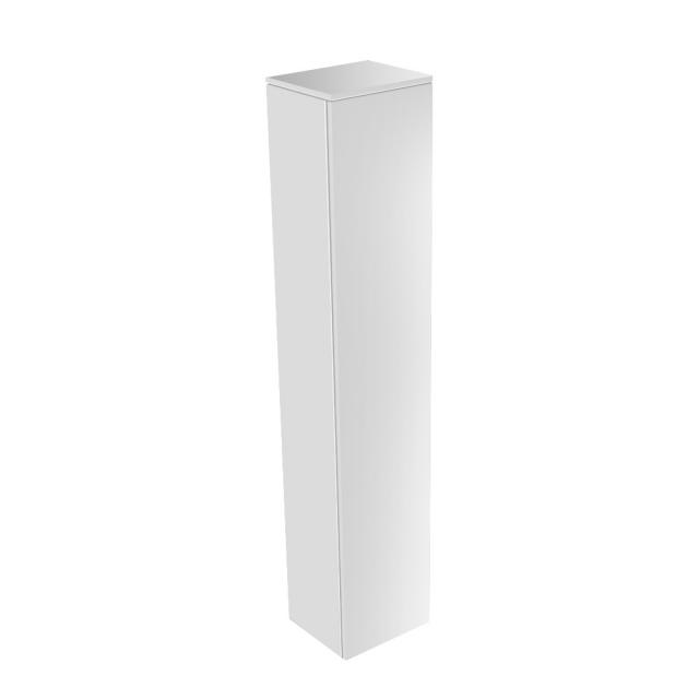 Keuco Edition 400 tall unit with 1 door front white high gloss / corpus white high gloss