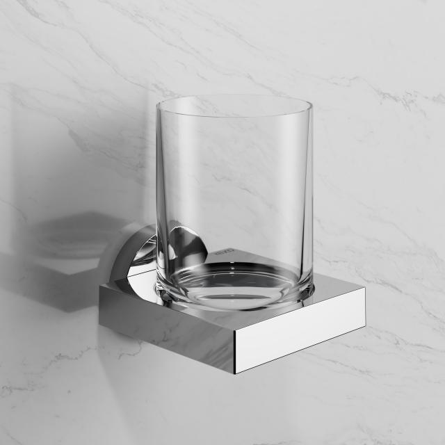 Keuco Edition 90 glass holder with real crystal glass